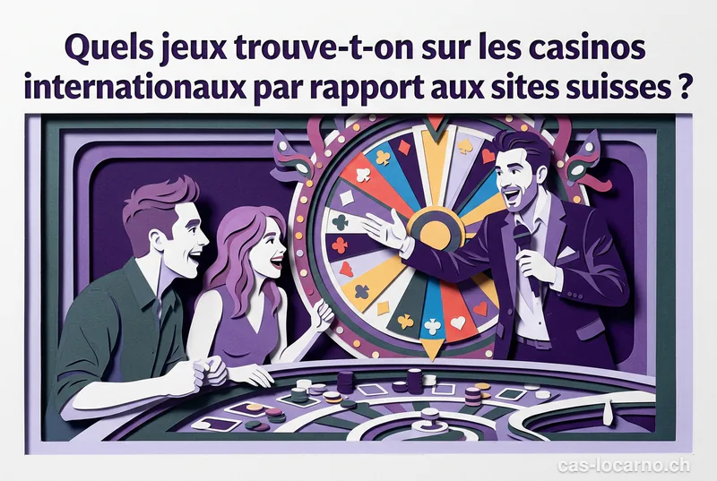 Quels jeux trouve-t-on sur les casinos internationaux par rapport aux sites suisses ?